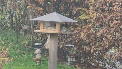 Vogelfutterhaus    mit Satteldach